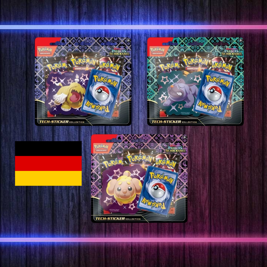 Pokémon Paldeas Schicksale Tech-Sticker-Kollektion (Deutsch)