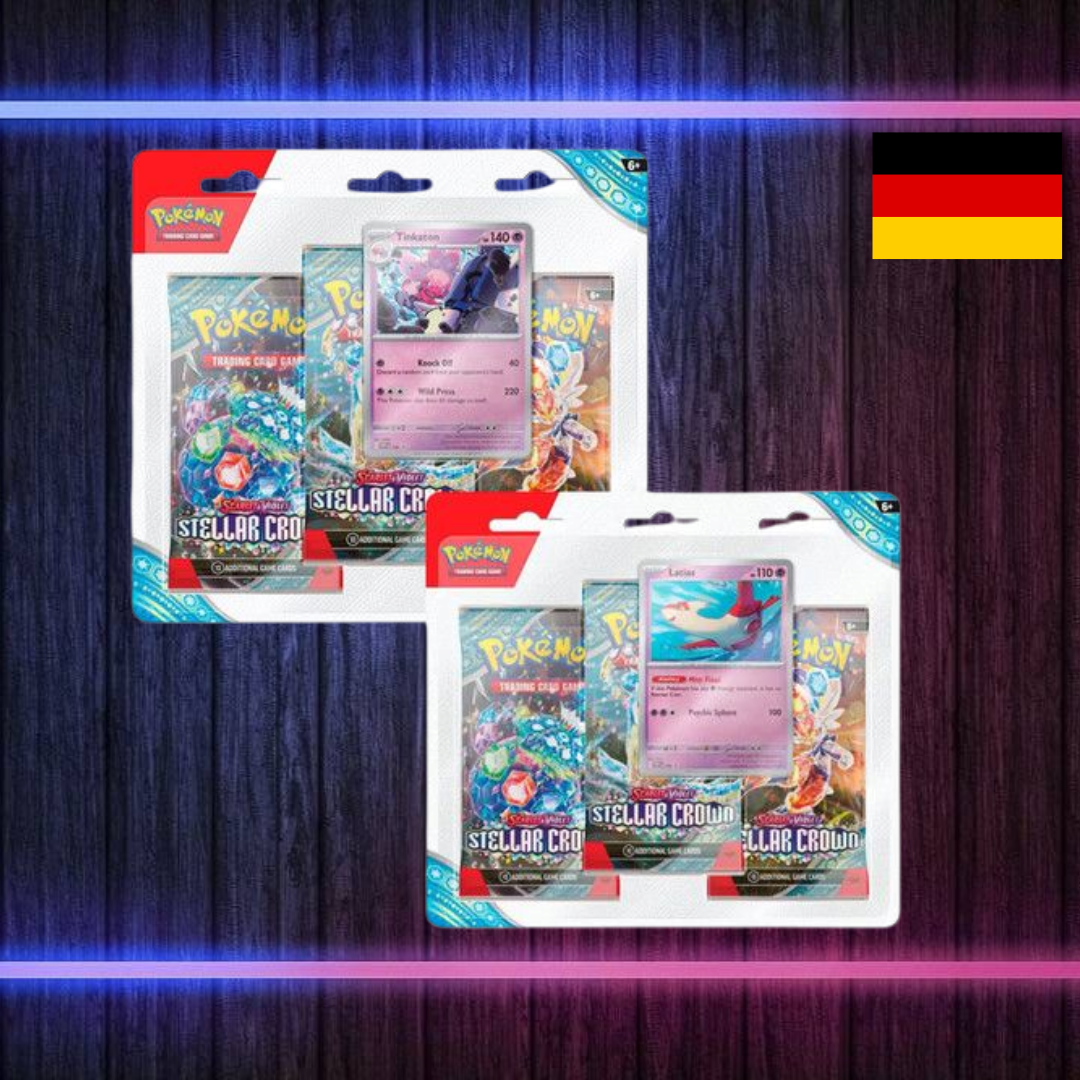 Pokémon Stellarkrone 3er-Blister (Deutsch)