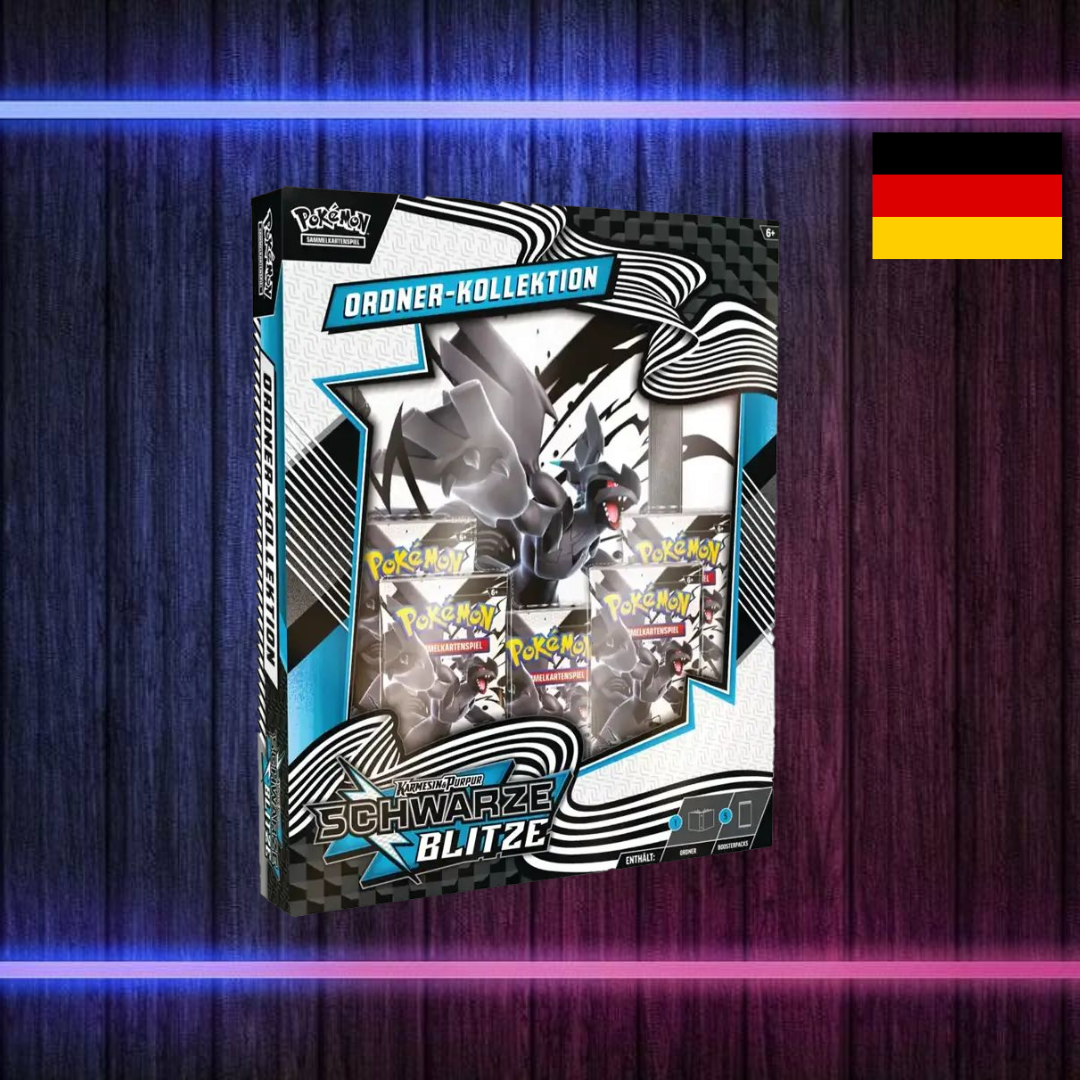 Pokémon Schwarze Blitze Odner-Kollektion (Deutsch)